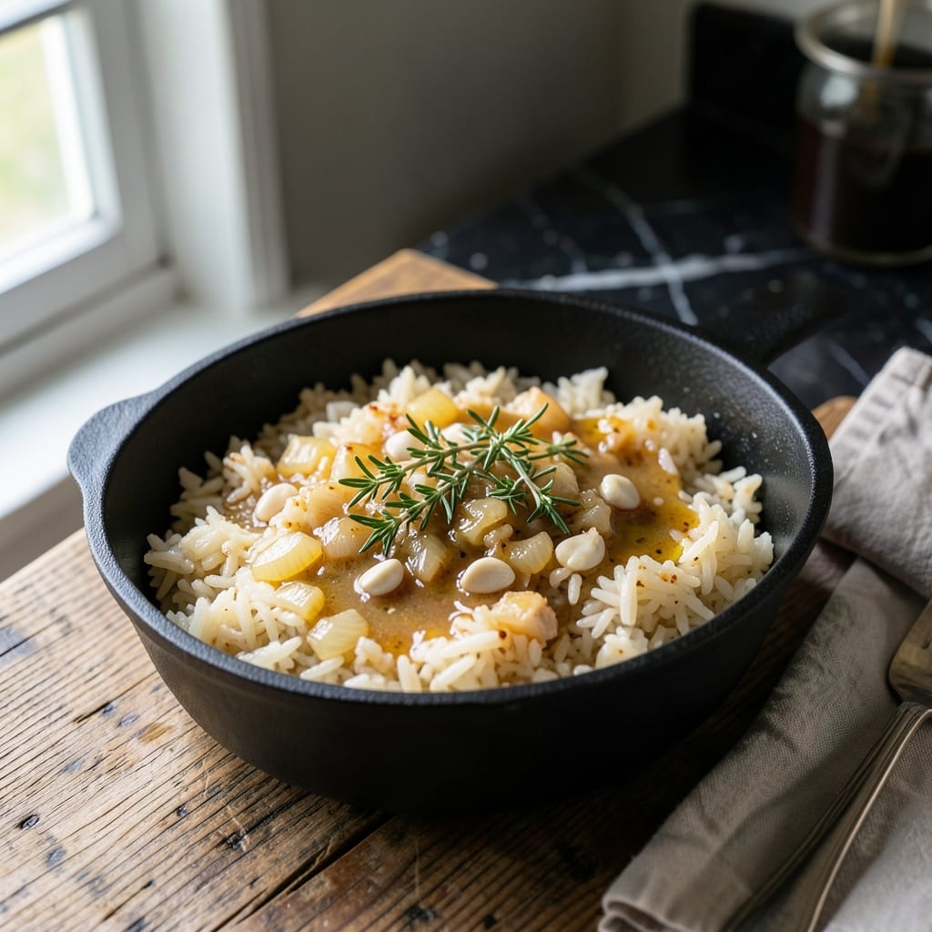 Grassfields Rice Recipe: Nutty Depth With Garden-Fresh Herbs