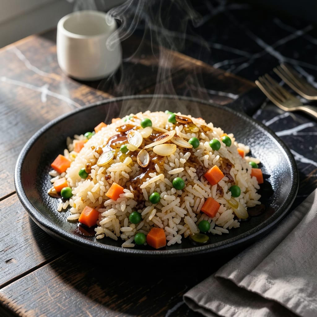 Japanese Teppanyaki Fried Rice Recipe: Hibachi-Style Savory Bites