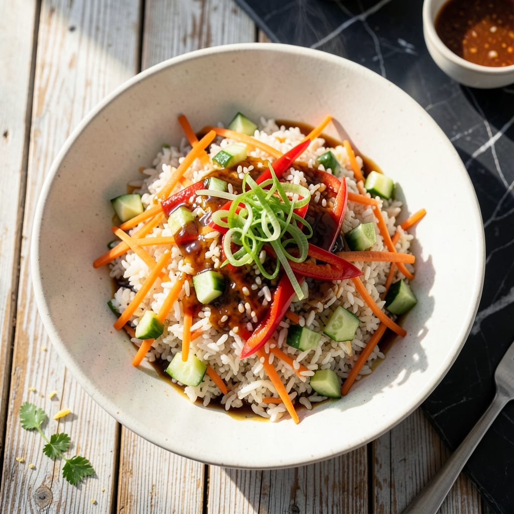 Fried Rice Salad Recipe: Asian-Inspired Cold Noodle Bowl Fried Rice Salad Recipe: Asian-Inspired Cold Noodle Bowl