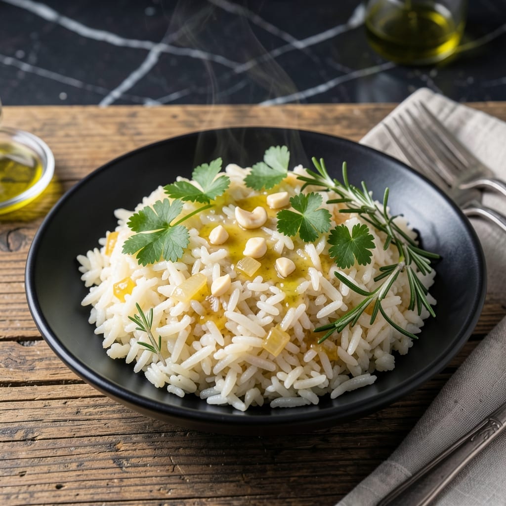 Garlic Herb Rice Recipe: Fragrant Side Dish With Fresh Herbs
