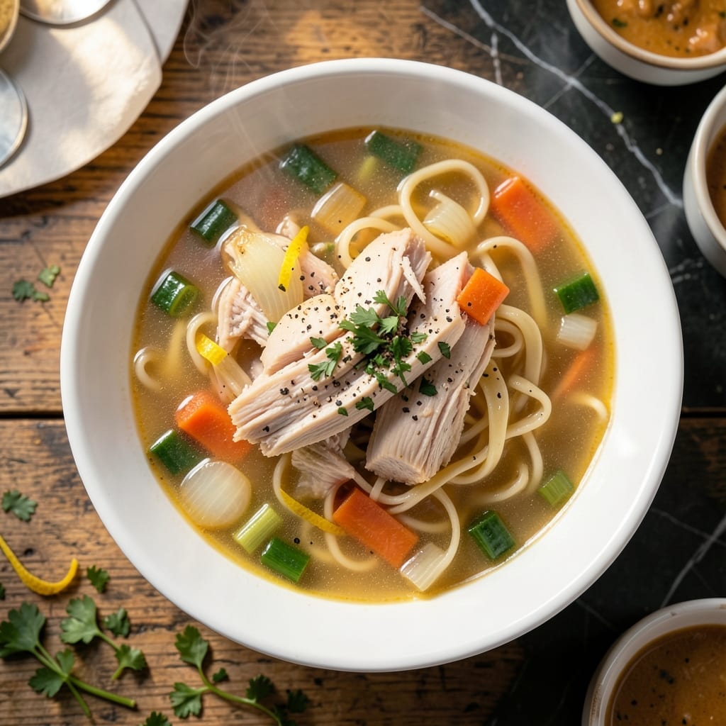 Cracker Barrel Chicken Noodle Soup Recipe: Homestyle Broth and Tender Bites Cracker Barrel Chicken Noodle Soup Recipe: Homestyle Broth and Tender Bites