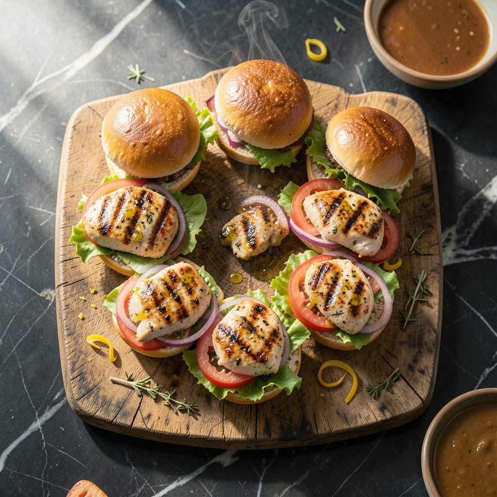 Grilled Chicken Sliders Recipe: Mini Melts With Herb-Infused Juiciness