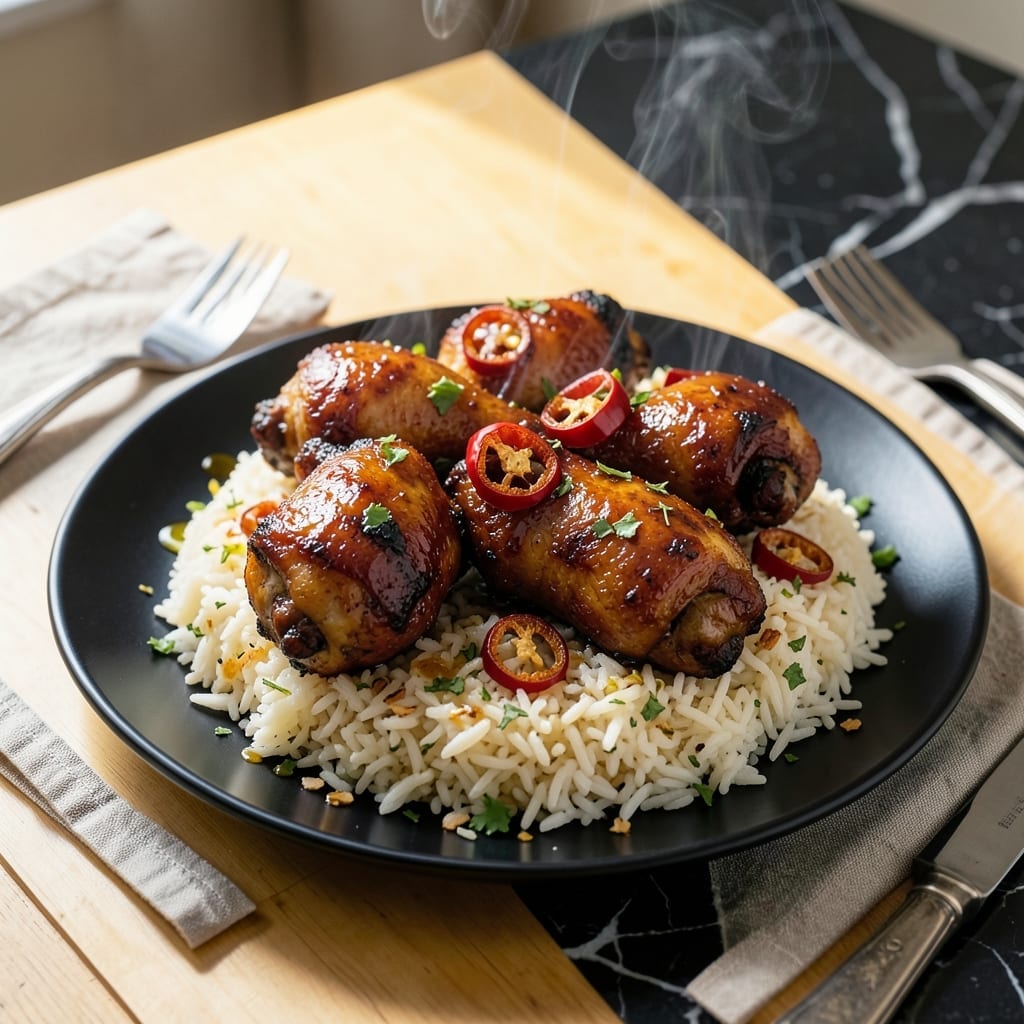 Jerk Chicken and Coconut Rice Recipe: Caribbean Spice With Creamy Grains