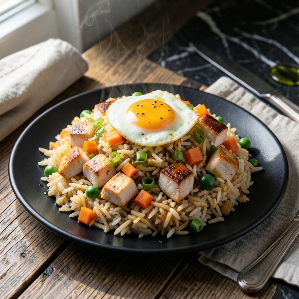 Chicken Fried Rice Recipe in English: Wok-Tossed Umami with Fresh Vegetables