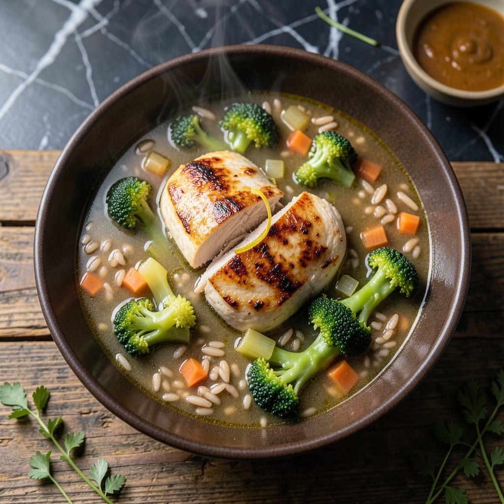 Chicken Broccoli and Brown Rice Soup Recipe: Nutrient-Packed Bowl of Warmth