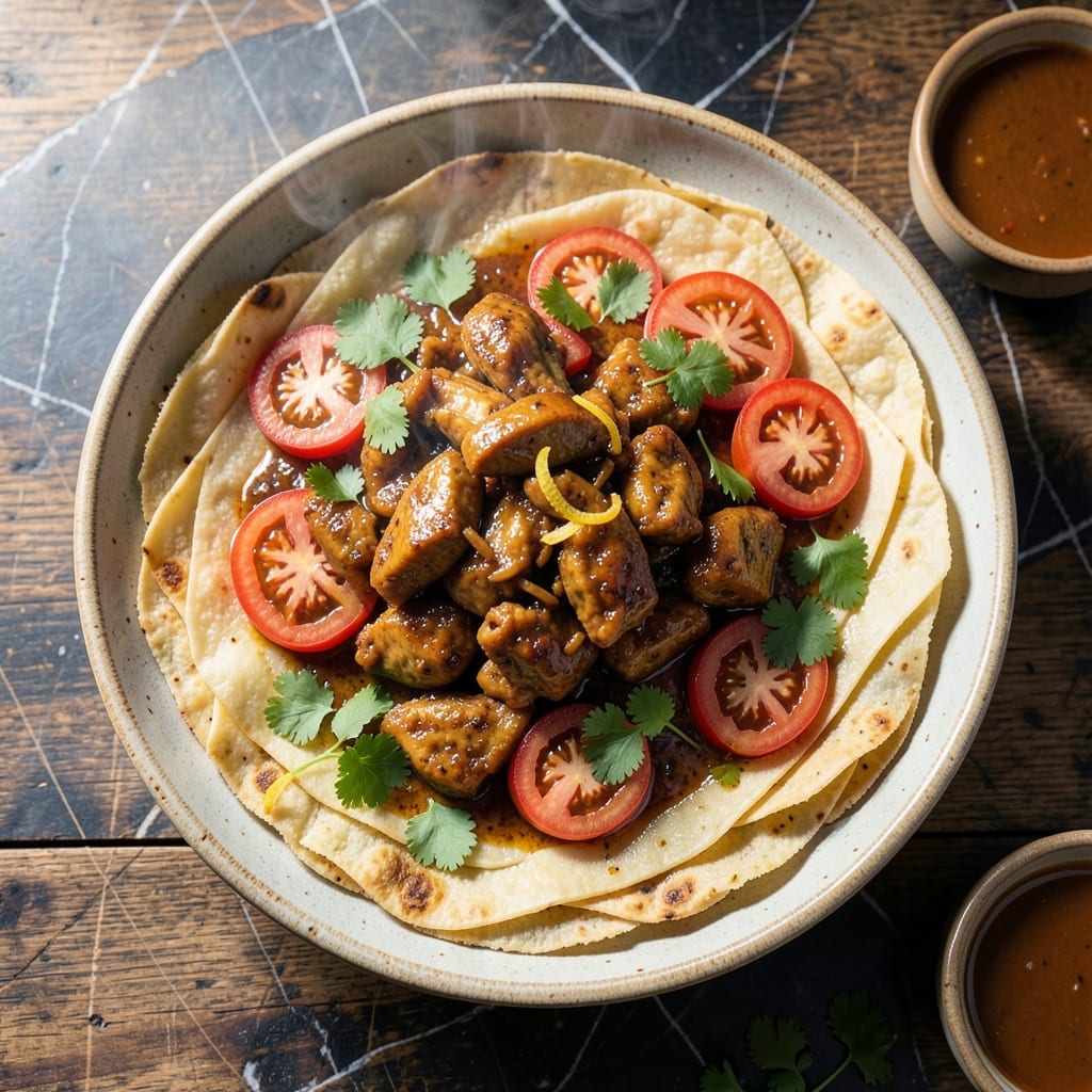 Chicken Roti Recipe: Flaky Layers of Caribbean Spiced Chicken Chicken Roti Recipe: Flaky Layers of Caribbean Spiced Chicken
