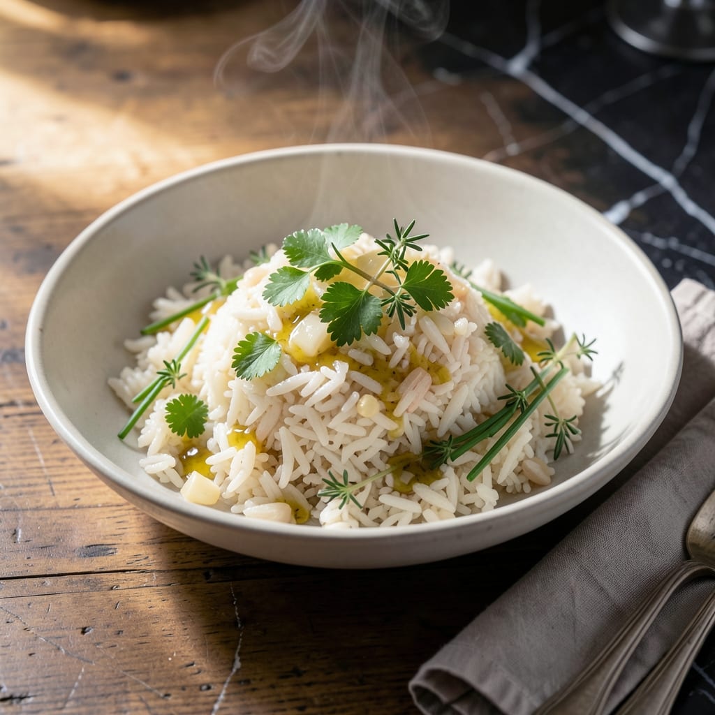Herb and Butter Rice Recipe: Aromatic Grains With Rich Herb Infusion Herb and Butter Rice Recipe: Aromatic Grains With Rich Herb Infusion