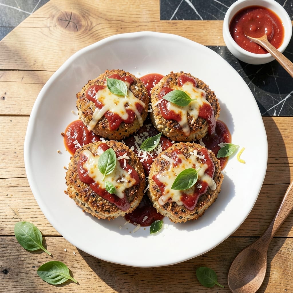 Chicken Patty Parmesan Recipe: Golden Crust With Melty Cheese Chicken Patty Parmesan Recipe: Golden Crust With Melty Cheese