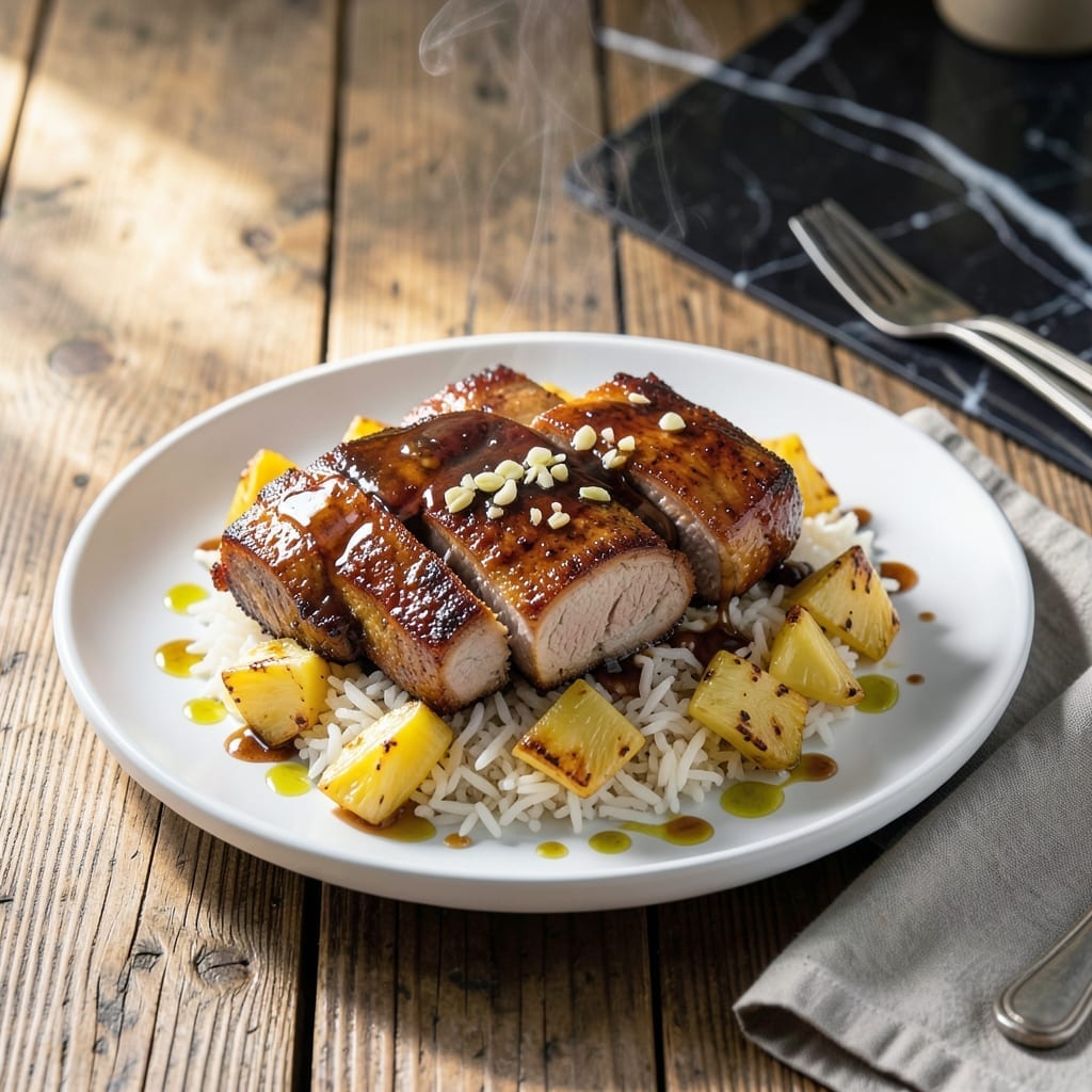 Pork Pineapple and Rice Recipe: Tropical Sweetness Meets Savory Bites