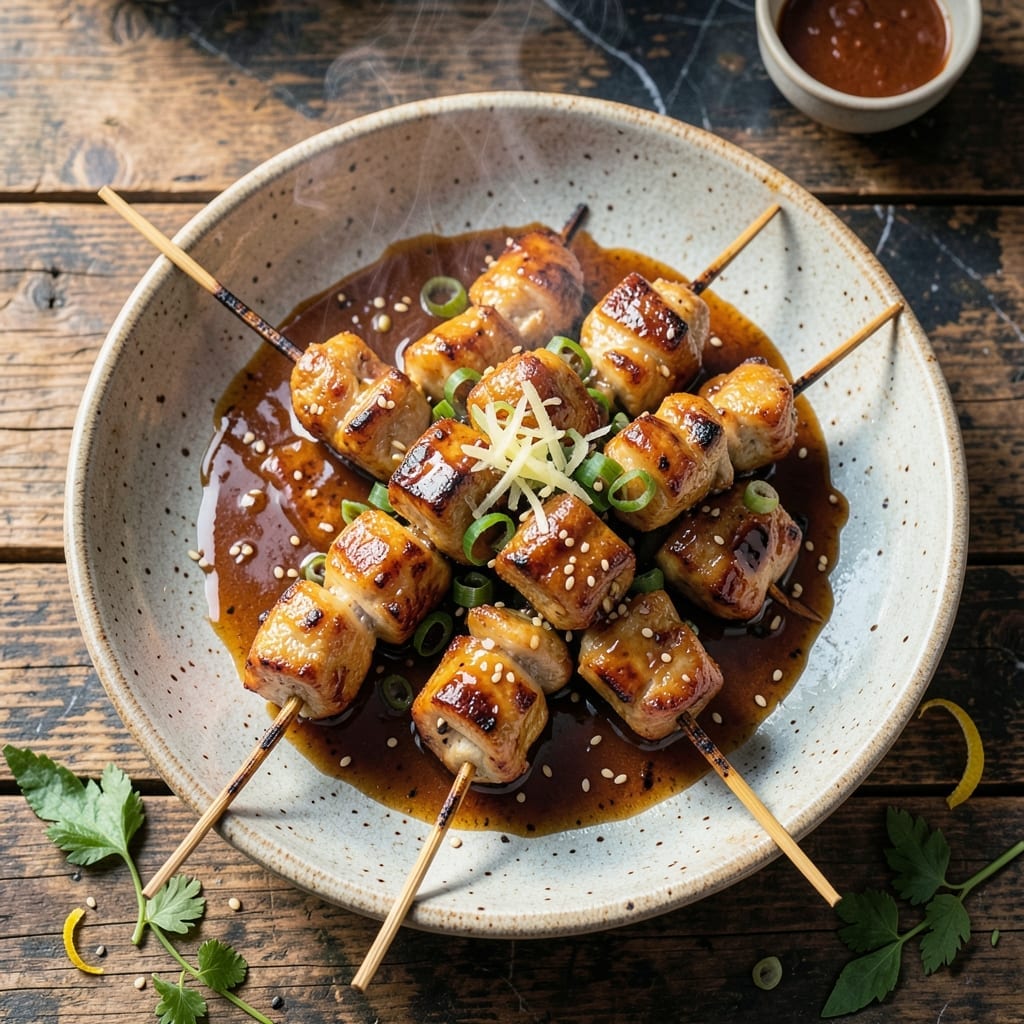 Teriyaki Chicken Skewers Recipe: Grilled Glaze With Charred Edges Teriyaki Chicken Skewers Recipe: Grilled Glaze With Charred Edges