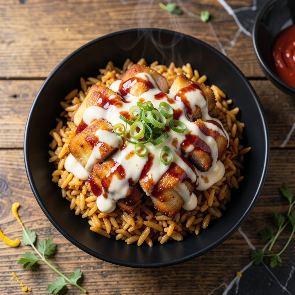 Bang Bang Chicken Crispy Rice Salad Recipe: Spicy Crunch in Every Bite
