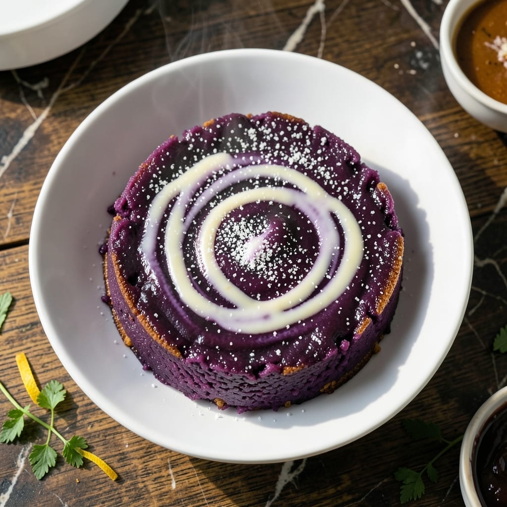 Filipino Ube Rice Cake Recipe: Vibrant Purple Delight with Coconut Swirls Filipino Ube Rice Cake Recipe: Vibrant Purple Delight with Coconut Swirls