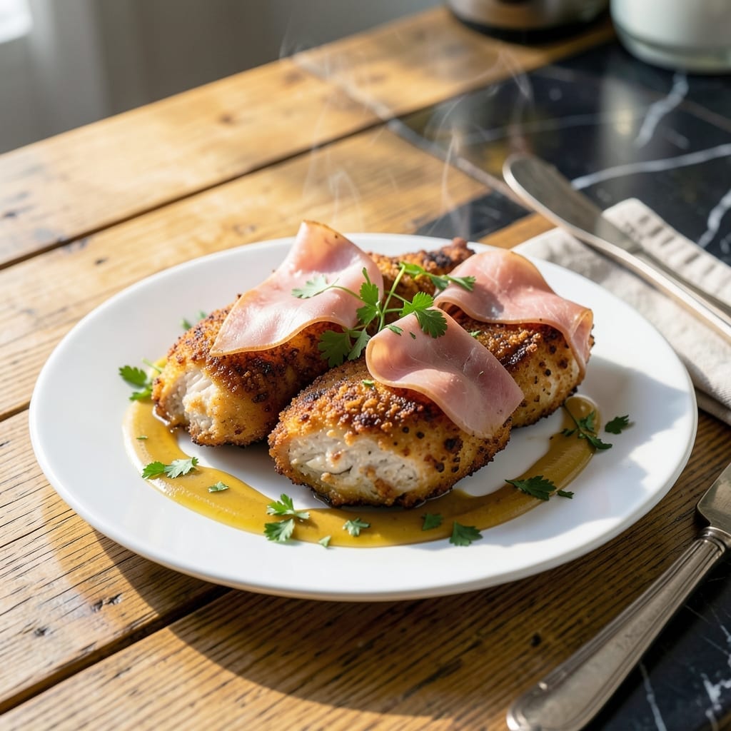 Malibu Chicken Recipe: Crispy Breaded Cutlets With Ham and Swiss