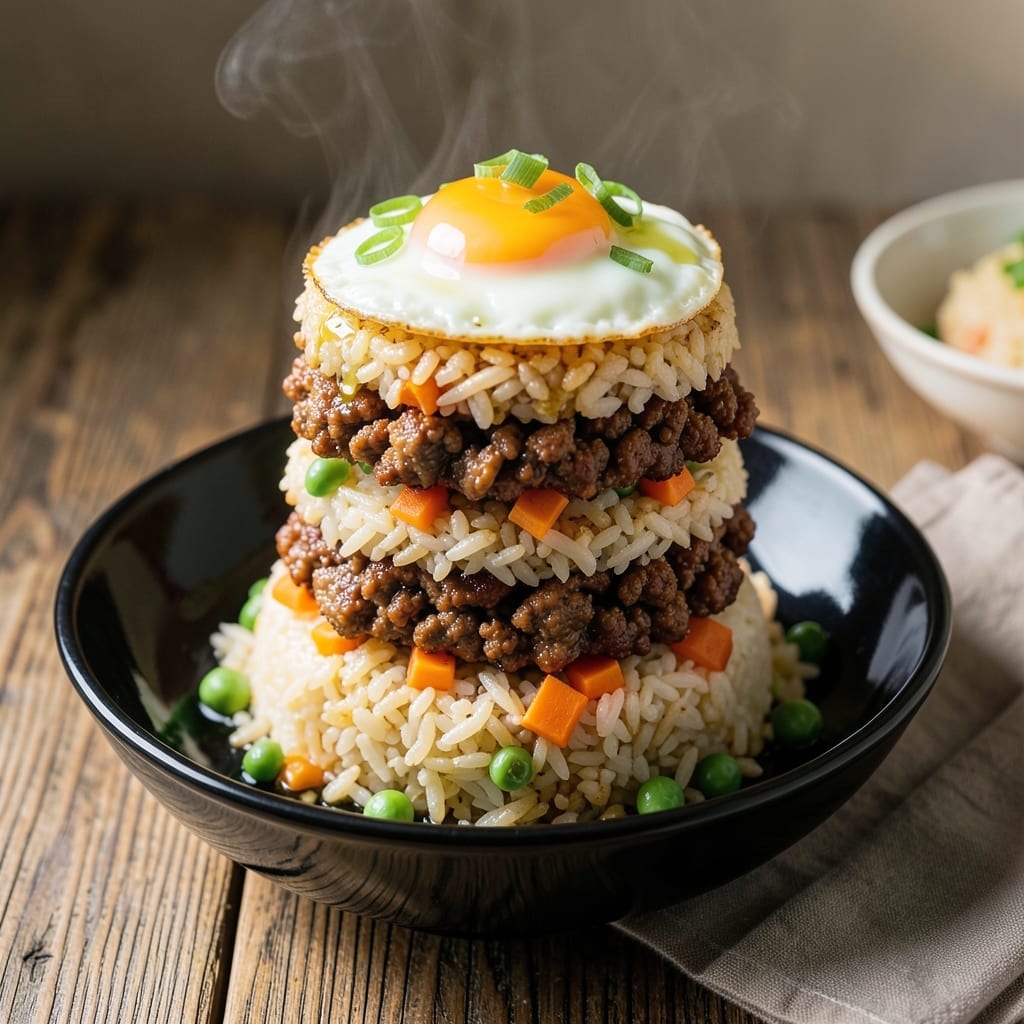 Hamburger Fried Rice Recipe: Savory Beef and Veggie Wok Magic Hamburger Fried Rice Recipe: Savory Beef and Veggie Wok Magic