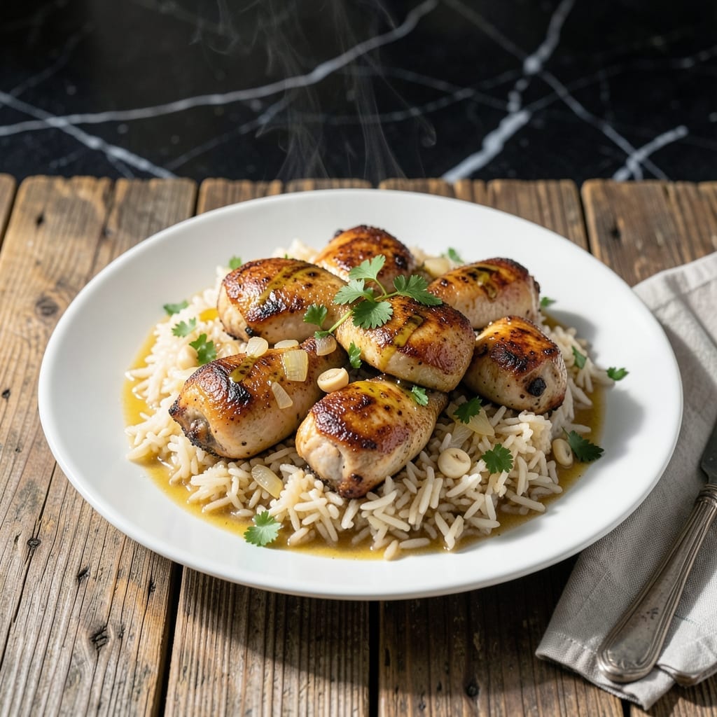 Instant Pot Chicken Thighs And Rice Recipe: Pressure-Cooked Juicy Meat Over Fluffy Grains