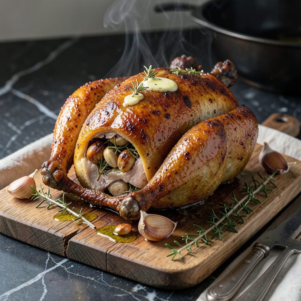 Roasted Chicken Recipe Video: Golden Crisp Skin and Juicy Meat