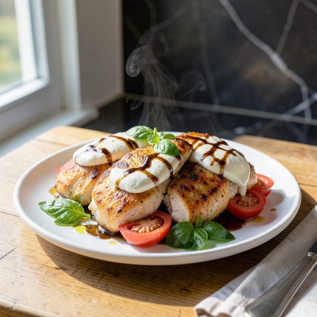 Caprese Chicken Recipe: Balsamic-Glazed Mozzarella and Tomato Delight