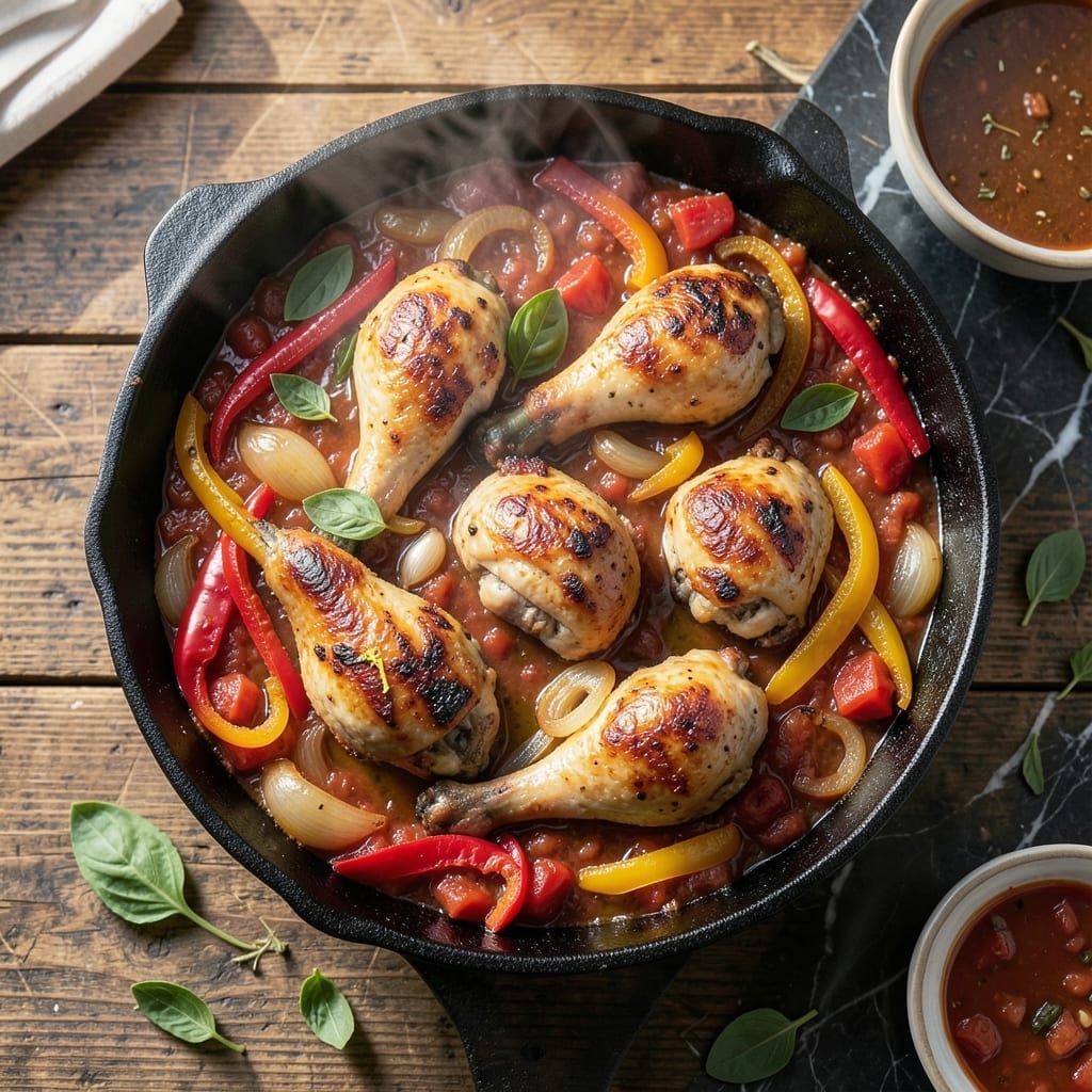 Chicken Cacciatore Casserole Recipe: Rustic Bake With Herbed Tomato Sauce Chicken Cacciatore Casserole Recipe: Rustic Bake With Herbed Tomato Sauce
