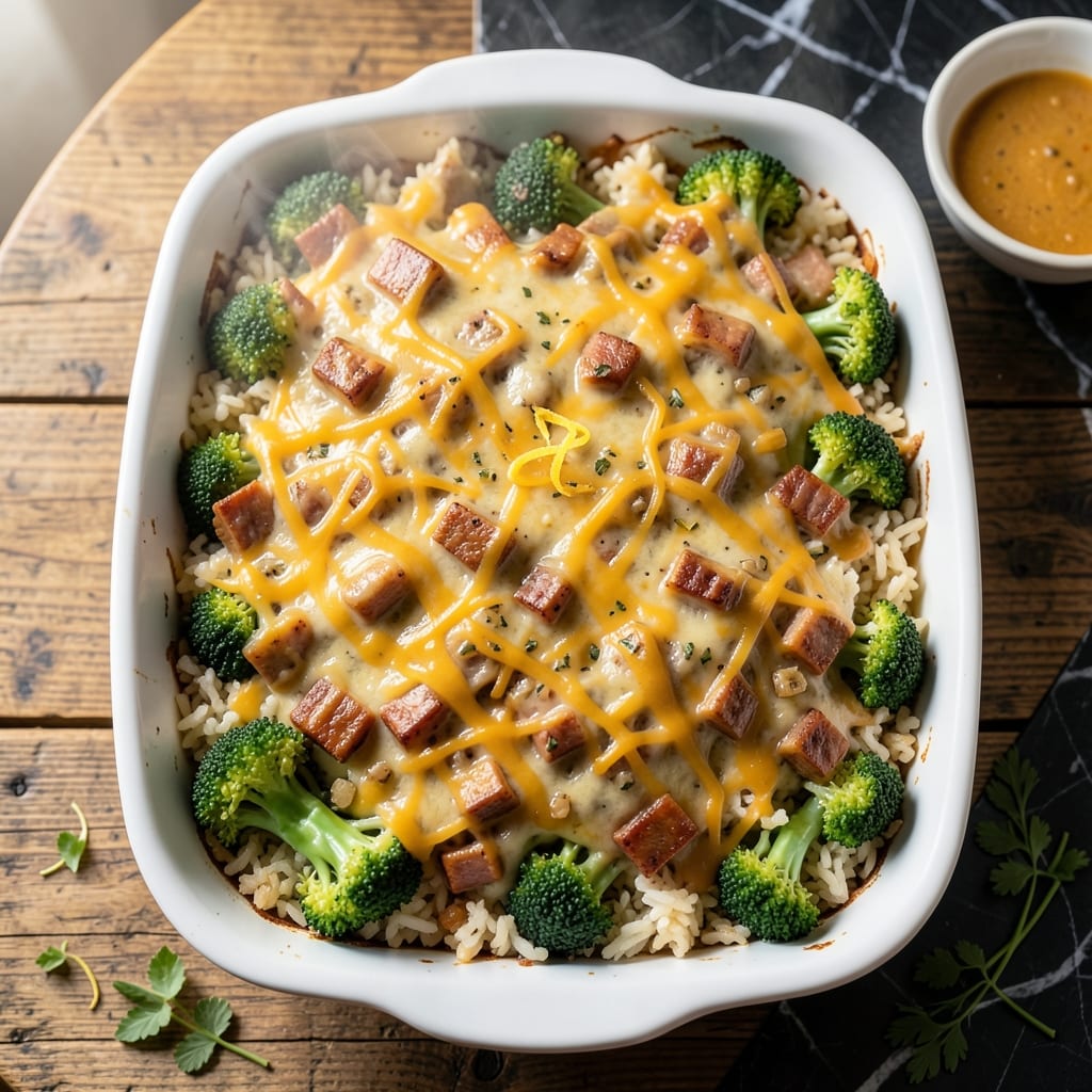 Ham Broccoli Rice Casserole Recipe: Cheesy One-Dish Family Dinner