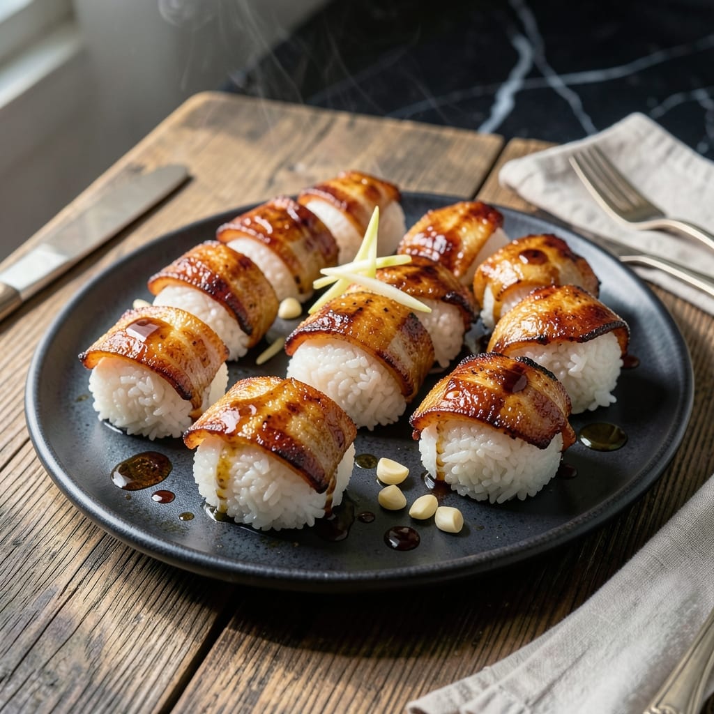 Pork Wrapped Rice Ball Recipe: Crispy Exterior With Sticky Center Pork Wrapped Rice Ball Recipe: Crispy Exterior With Sticky Center