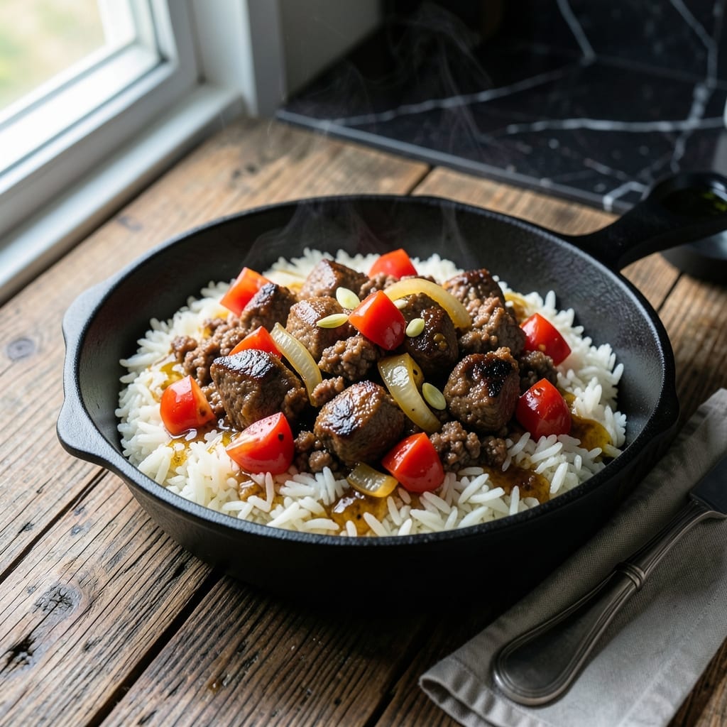 Ground Lamb Rice Recipe: Mediterranean-Style One-Pot Meal