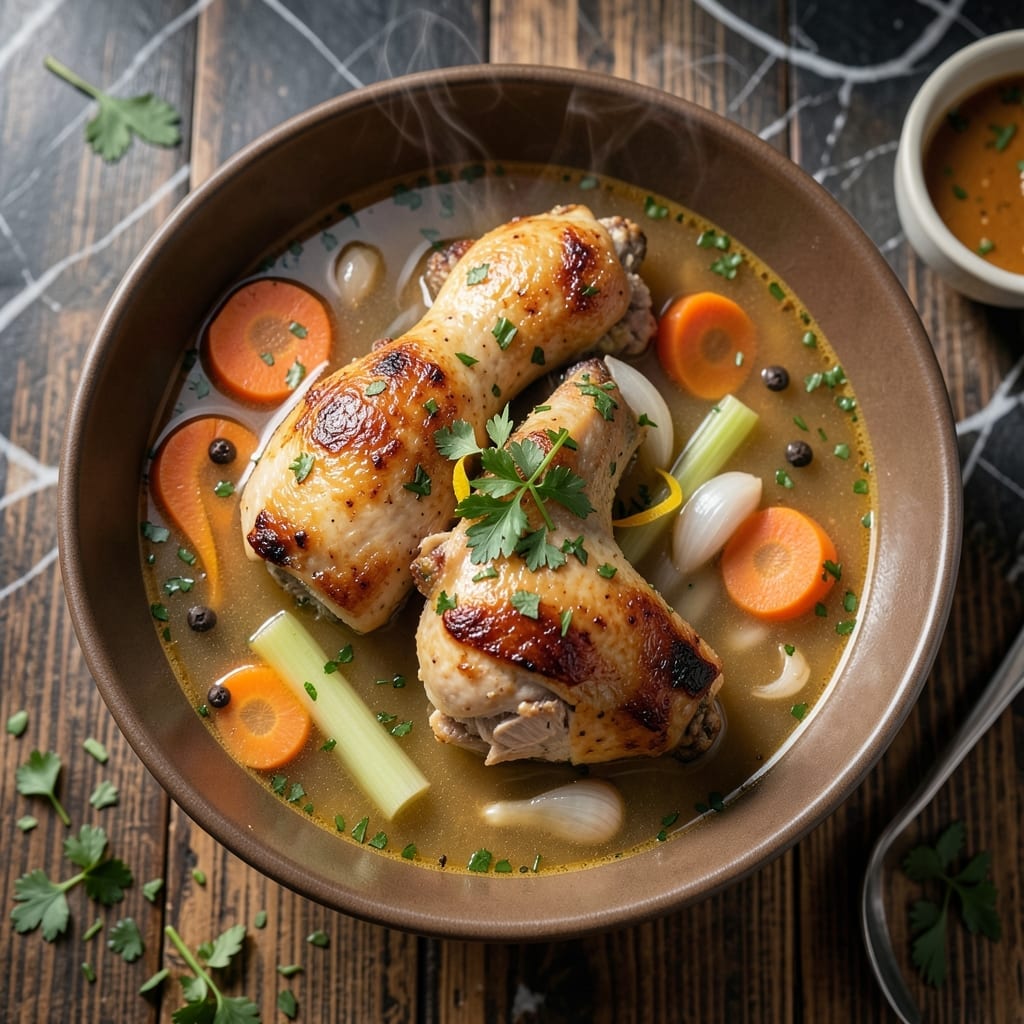 Chicken Soup With Chicken Legs Recipe: Rich Broth and Fall-Off-Bone Meat Chicken Soup With Chicken Legs Recipe: Rich Broth and Fall-Off-Bone Meat