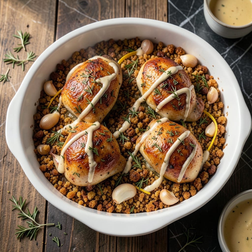 French Chicken Bake Recipe: Garlic-Herb Crusted Elegance French Chicken Bake Recipe: Garlic-Herb Crusted Elegance