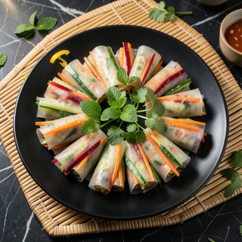 Recipe for Salad Rolls With Rice Paper: Fresh Crunch in Every Bite