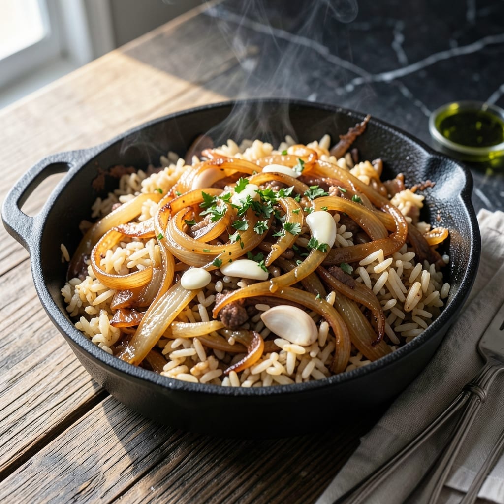 French Onion Rice Recipe: Caramelized Depth in Every Grain