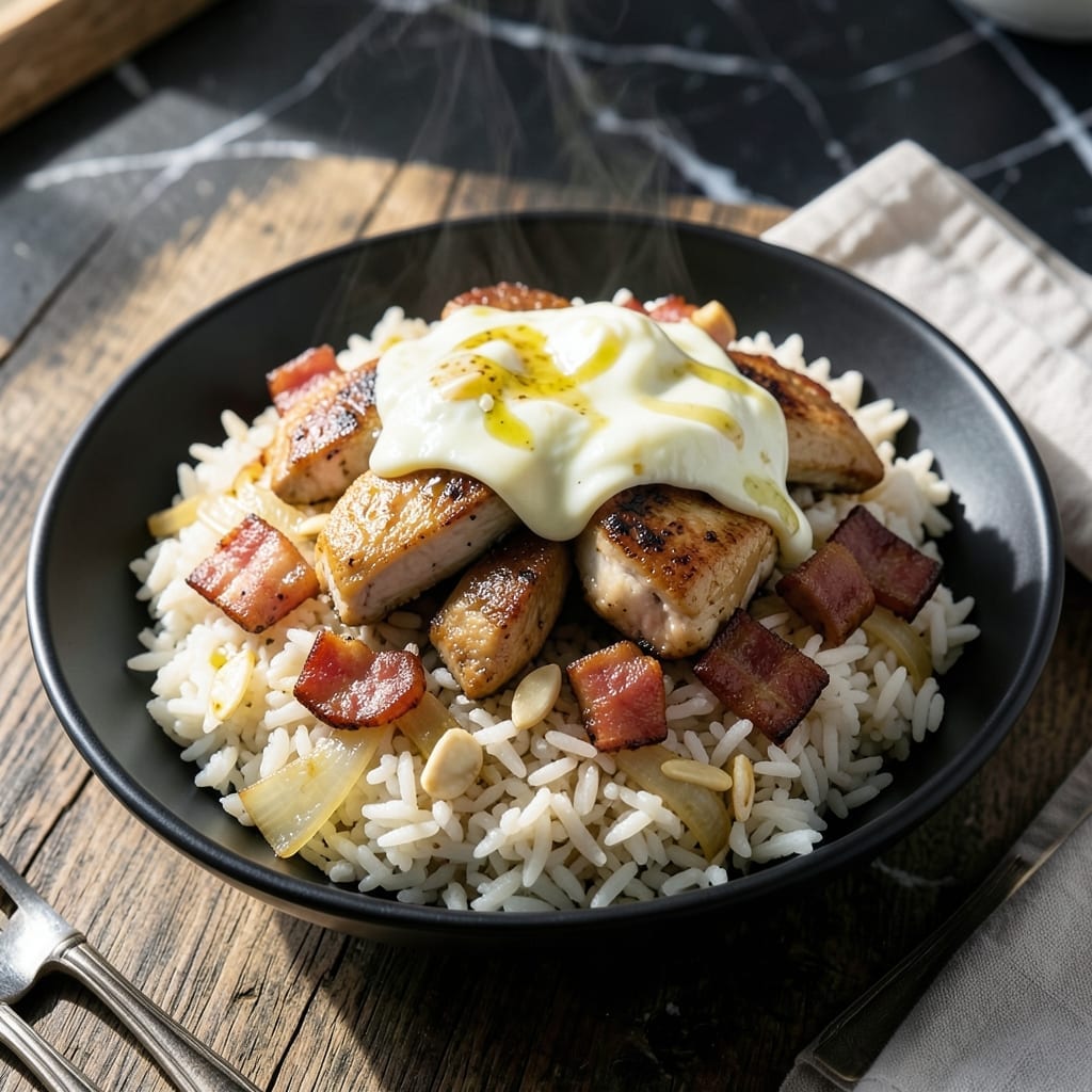 Chicken and Bacon Fried Rice Recipe: Smoky Umami in Every Grain