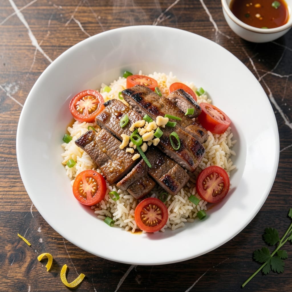 Beef Tomato Rice Chinese Recipe: Wok-Seared Savory Delight with Fragrant Aromatics