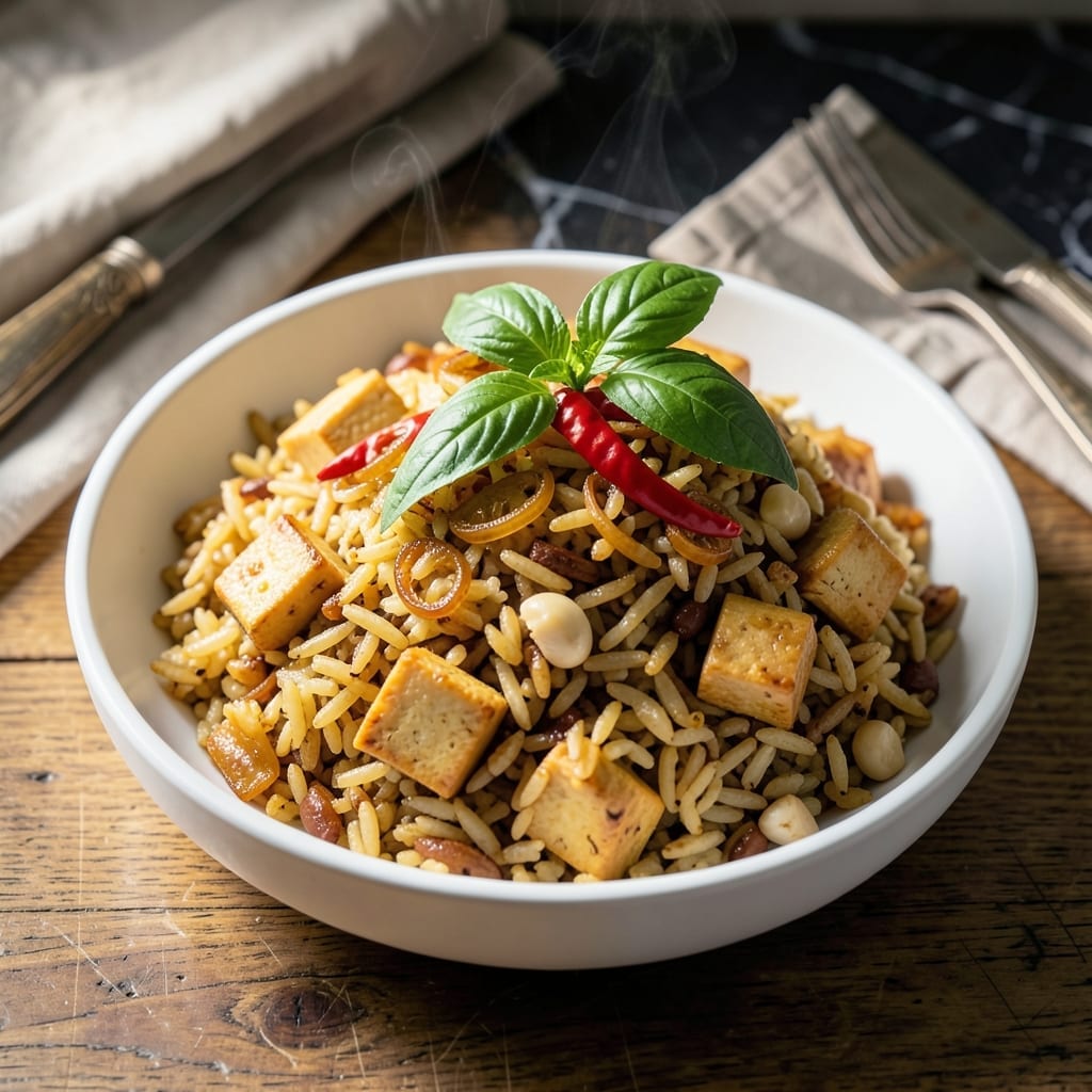 Hot Basil Fried Rice Recipe: Thai Street Food Aroma at Home
