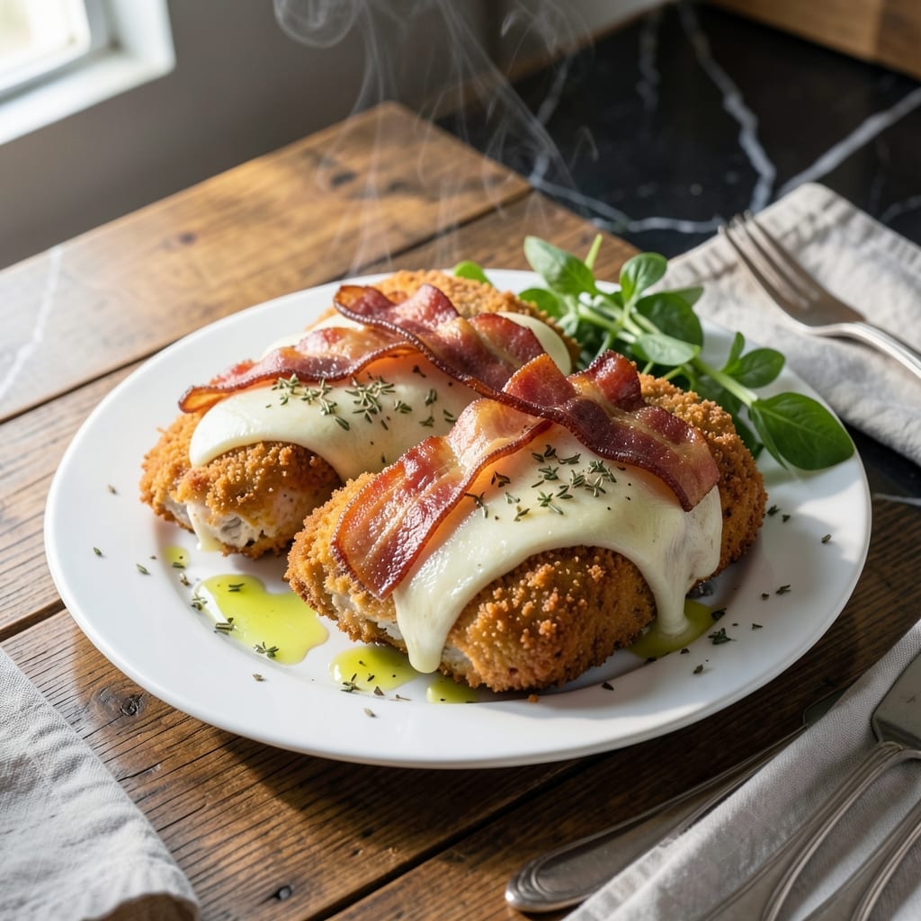 Alpine Chicken Recipe: Cheesy Bacon and Mushroom Bake