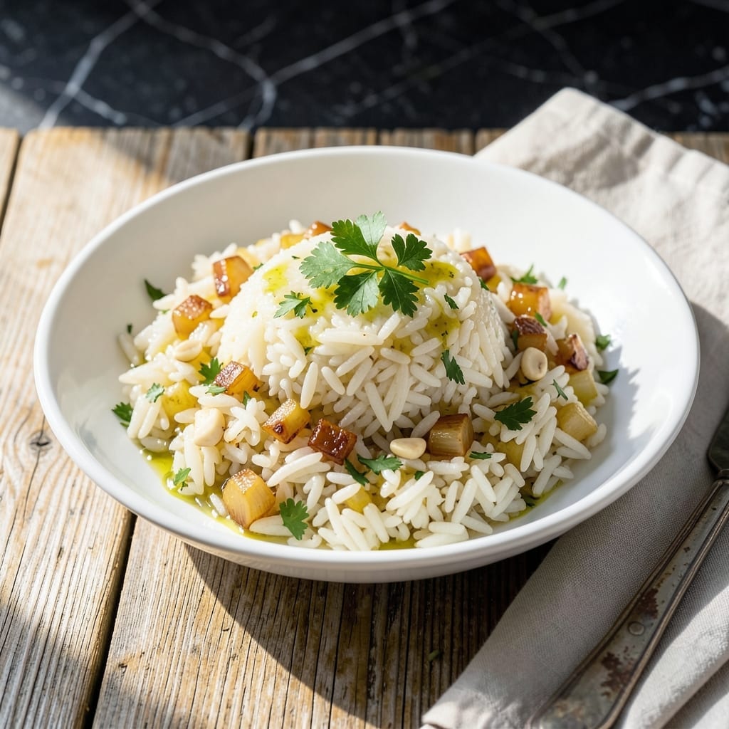 Greek-Style Rice Recipe: Lemon and Herb Infused Pilaf
