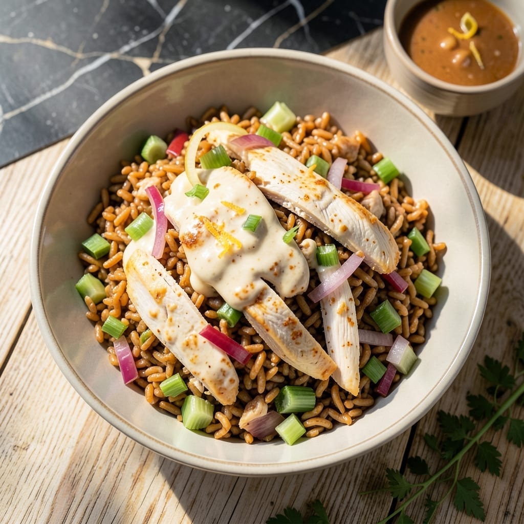 Rice A Roni Curry Chicken Salad Recipe: Golden Grains and Tender Chicken Harmony