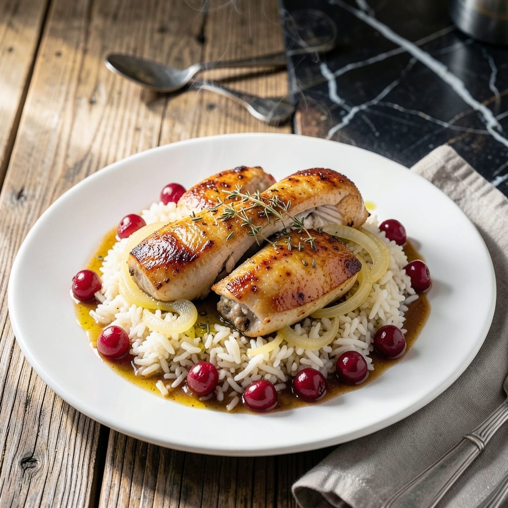 Cranberry Chicken and Rice Recipe: Sweet and Savory One-Pan Meal