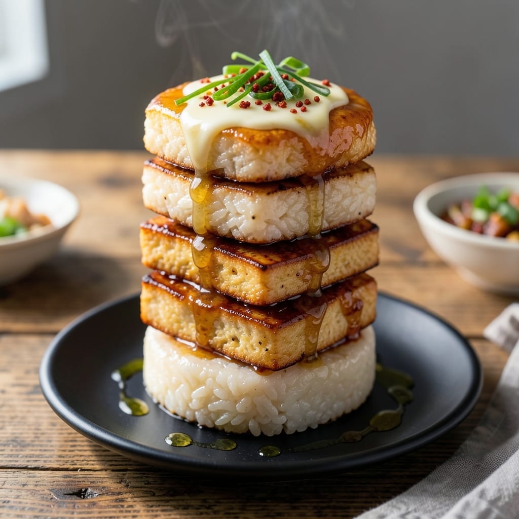 Rice Cake Sandwich Recipe: Korean Street Food Crispy Delight Rice Cake Sandwich Recipe: Korean Street Food Crispy Delight