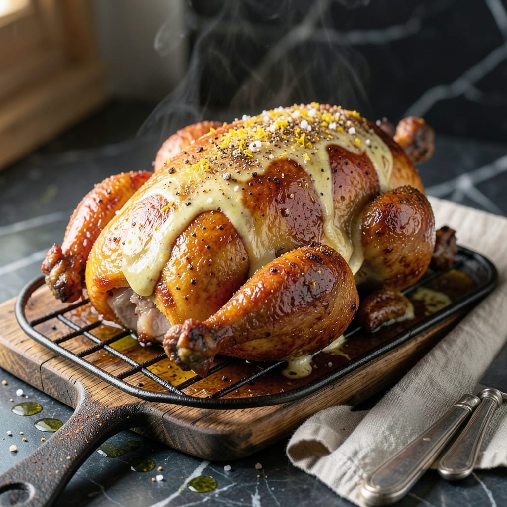 Roasted Chicken Mayonnaise Recipe: Golden Crisp Skin With Creamy Coating Roasted Chicken Mayonnaise Recipe: Golden Crisp Skin With Creamy Coating