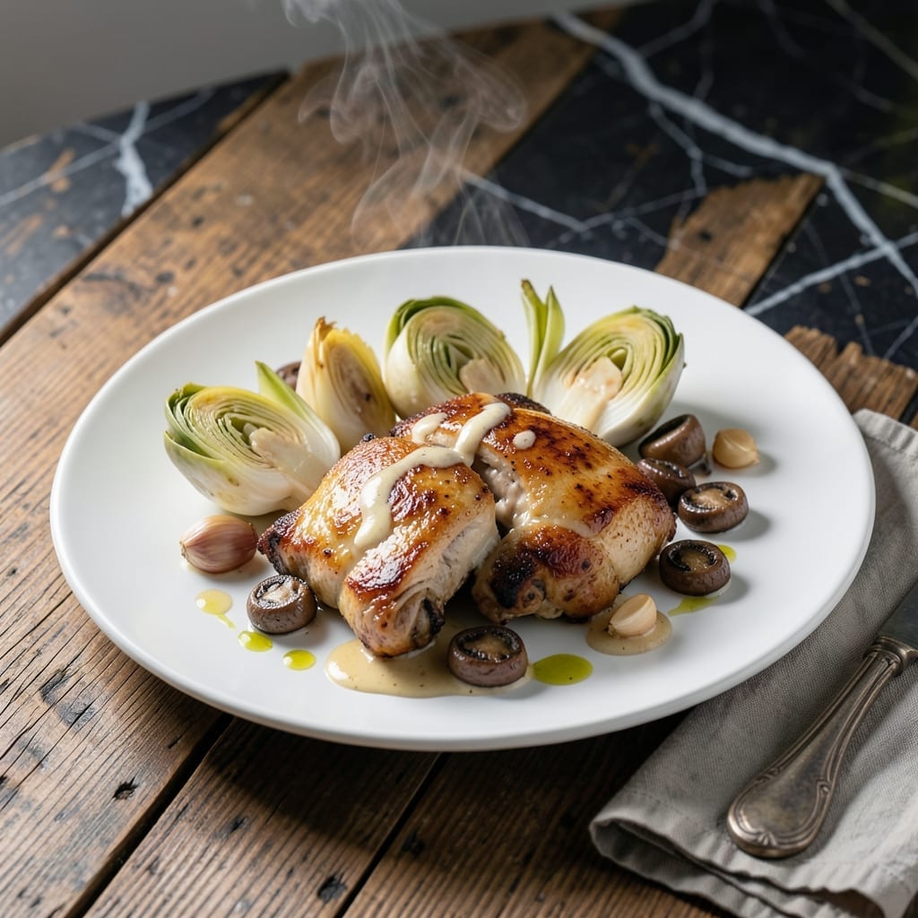 Chicken Artichoke Mushroom Recipe: Mediterranean-Style Creamy Bake