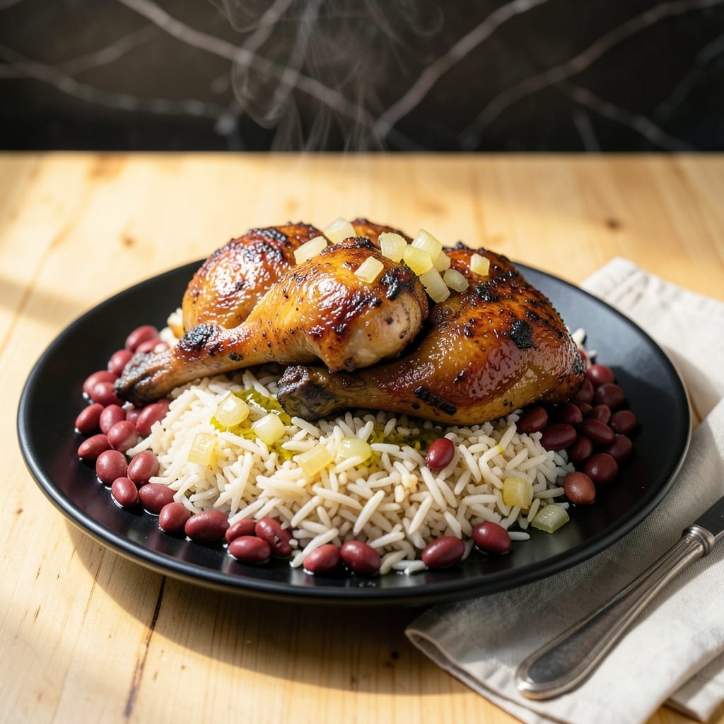 Jerk Chicken Red Beans and Rice Recipe: Caribbean Flavors in One Pot