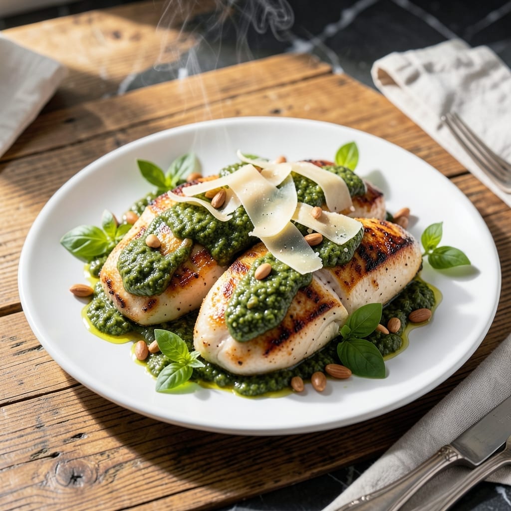 Basil Pesto Chicken Recipe: Herb-Crusted Juiciness With Fresh Basil