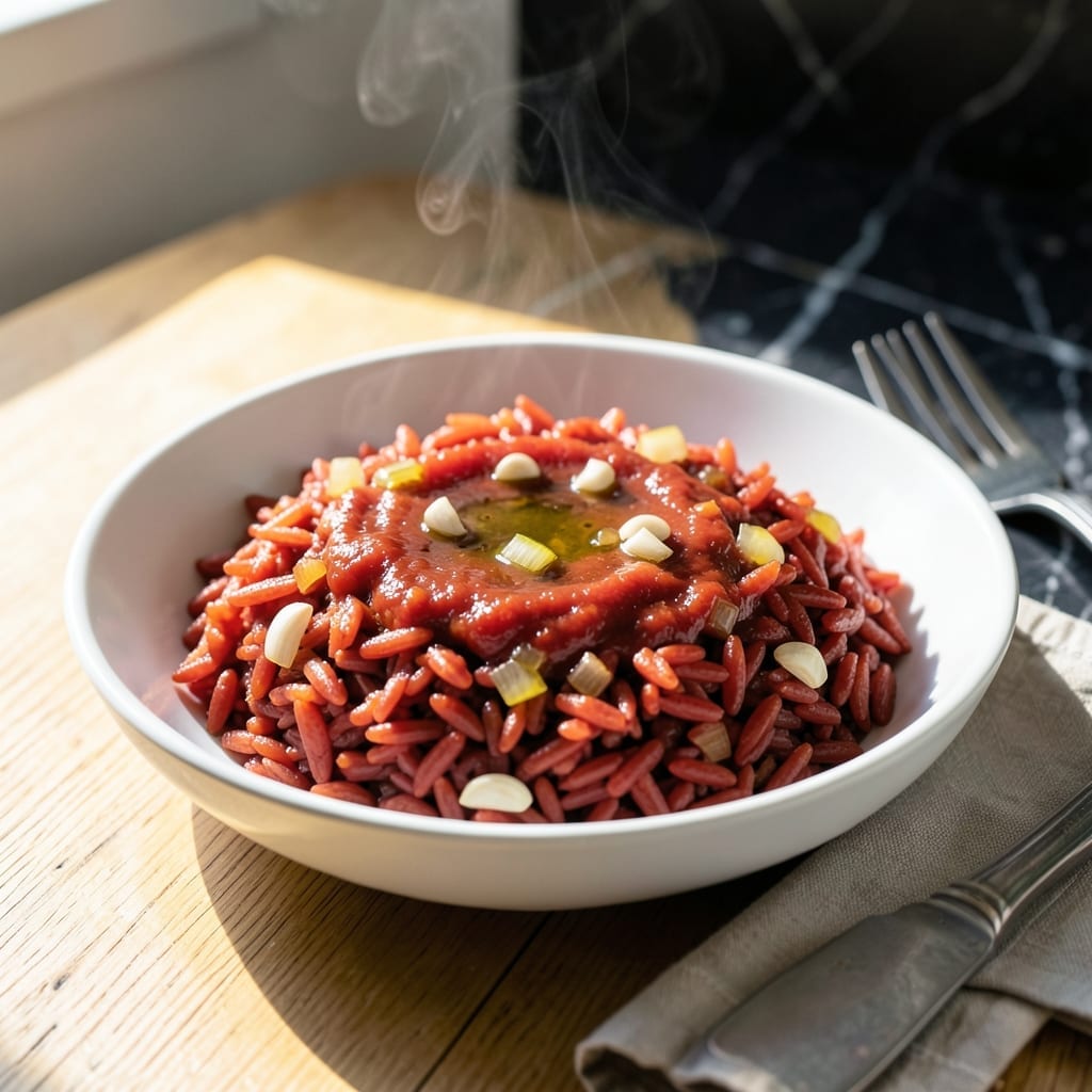 Greek Red Rice Recipe: Tomato-Infused Mediterranean One-Pot Greek Red Rice Recipe: Tomato-Infused Mediterranean One-Pot