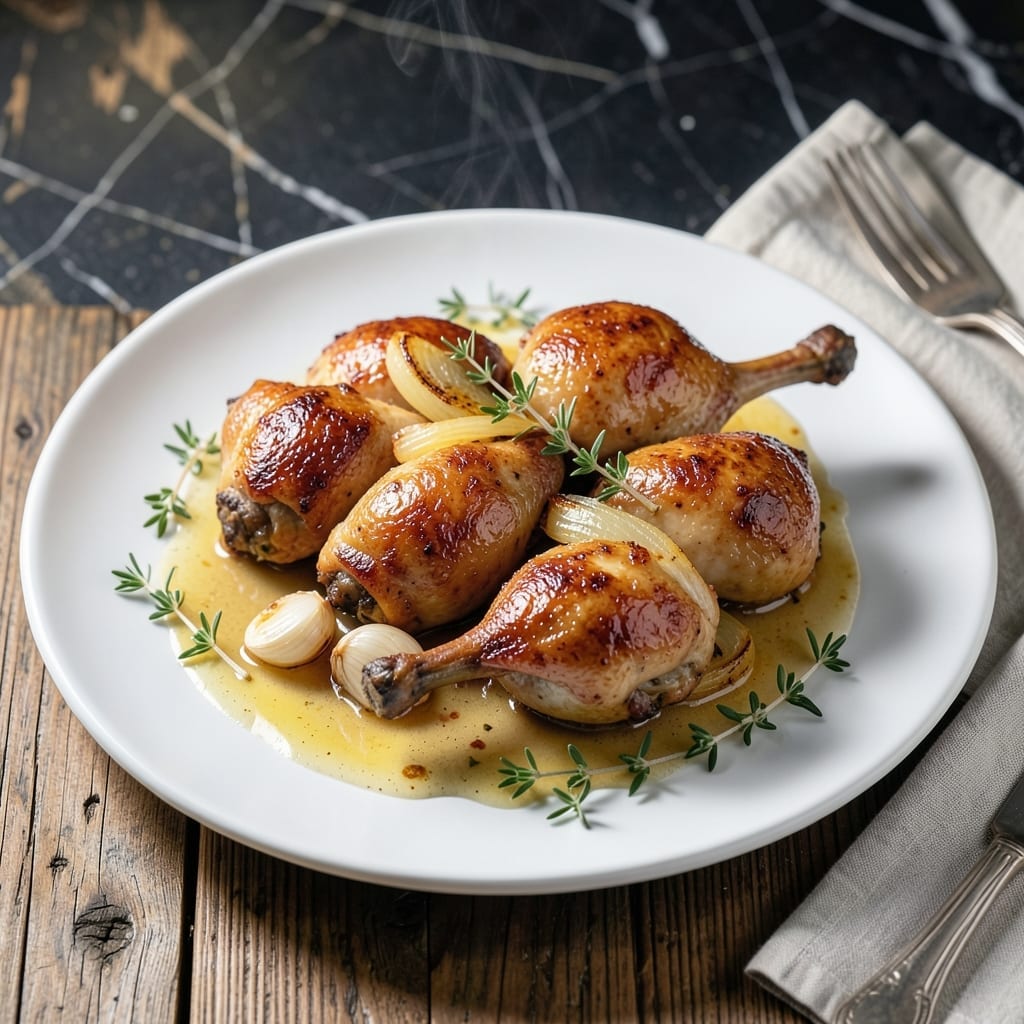 Braised Chicken Recipe: Wine-Infused Tender Thighs