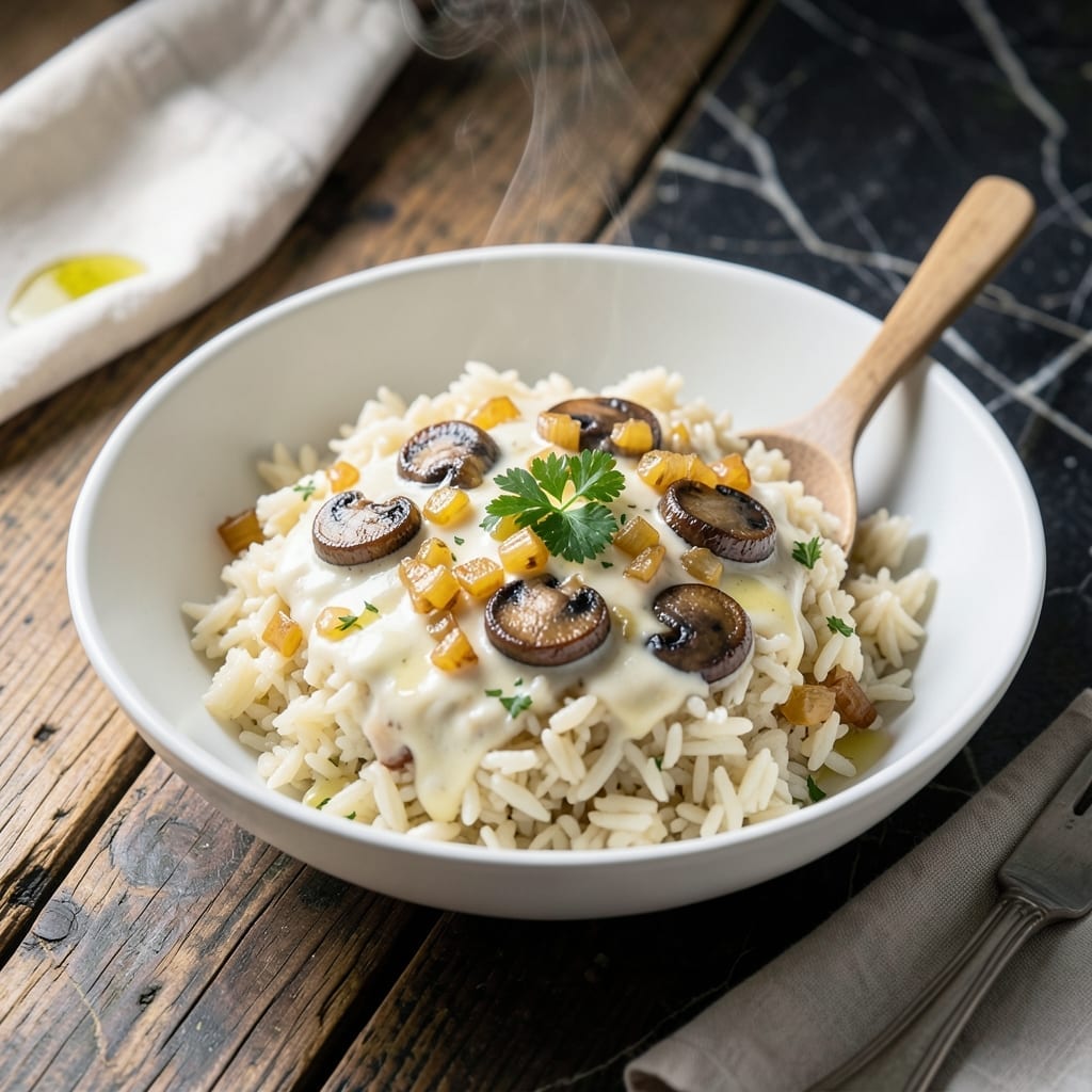 Rice Stroganoff Recipe: Creamy Mushroom and Rice Comfort Rice Stroganoff Recipe: Creamy Mushroom and Rice Comfort