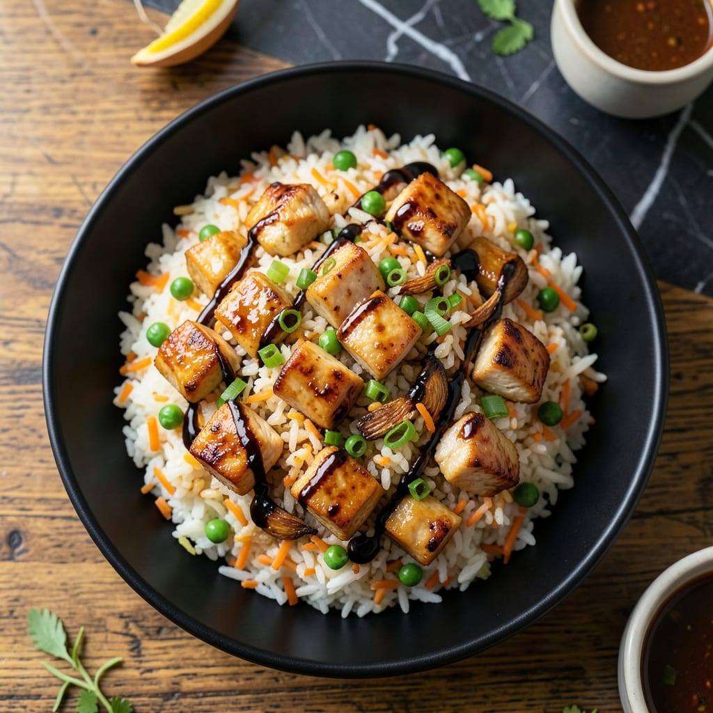 Vegan Chicken Fried Rice Recipe: Plant-Based Wok-Tossed Savory Bites