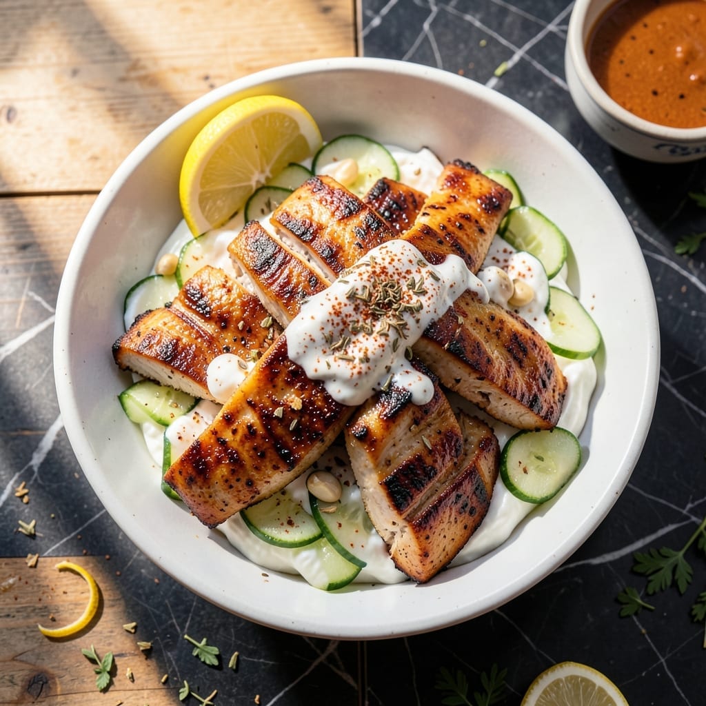 Chicken Gyro Recipe: Mediterranean Spices and Tzatziki Magic Chicken Gyro Recipe: Mediterranean Spices and Tzatziki Magic