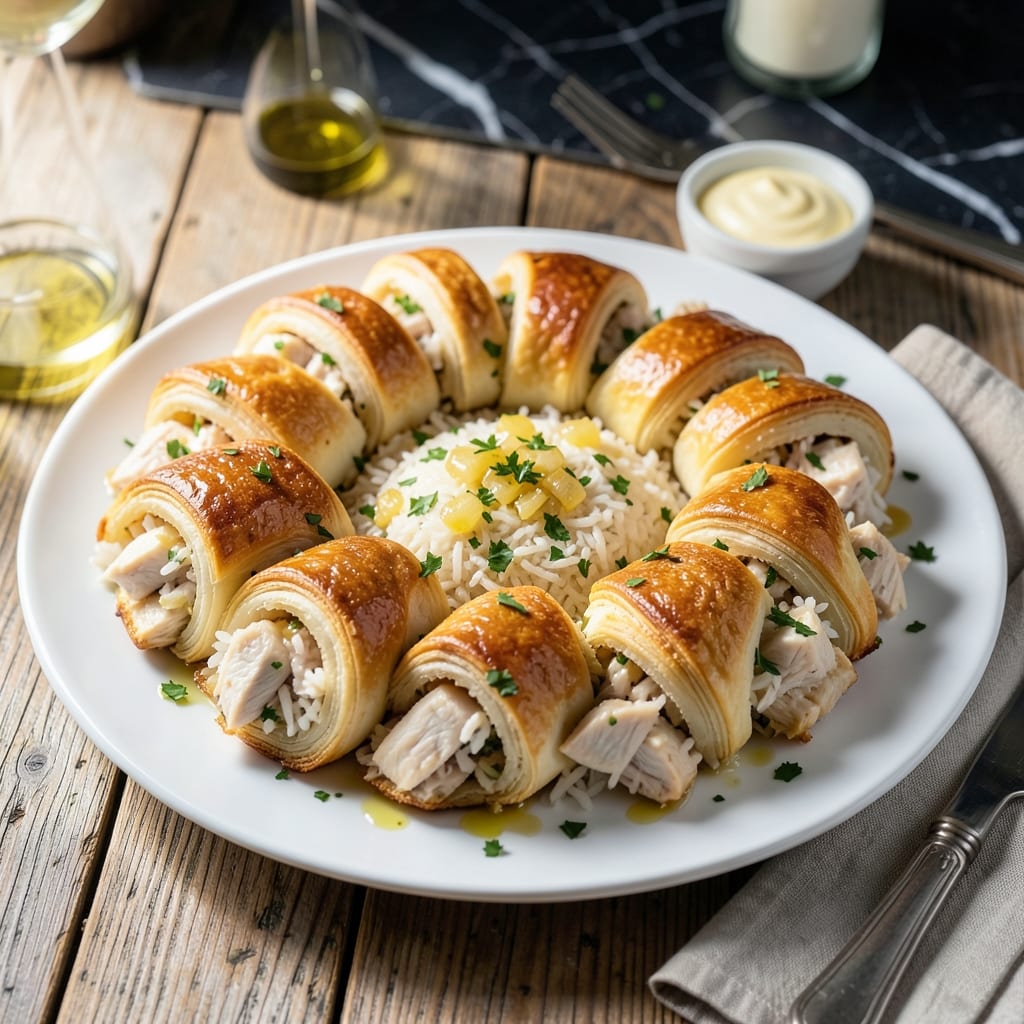 Chicken Rice Crescent Rolls Recipe: Flaky Layers With Savory Filling