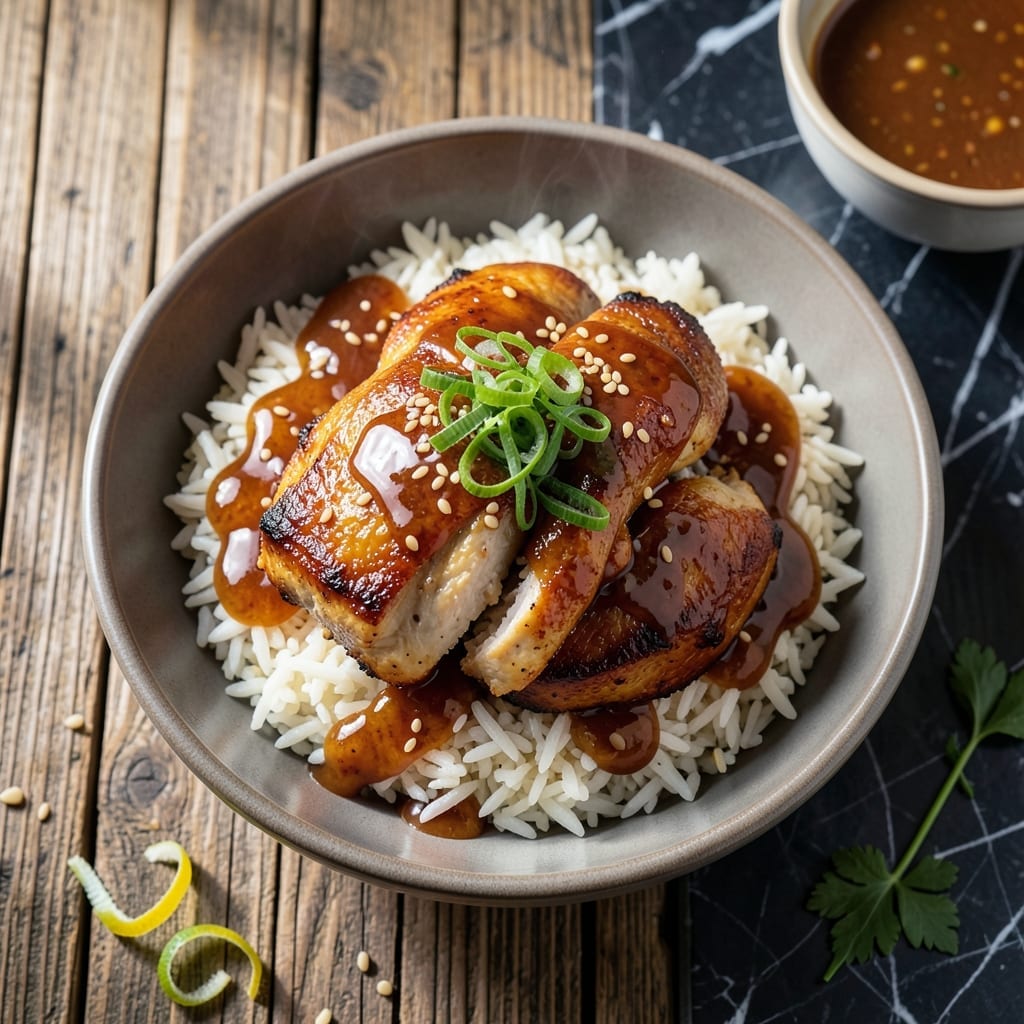 Honey Garlic Chicken Rice Bowl Recipe: Sweet and Savory Asian Fusion