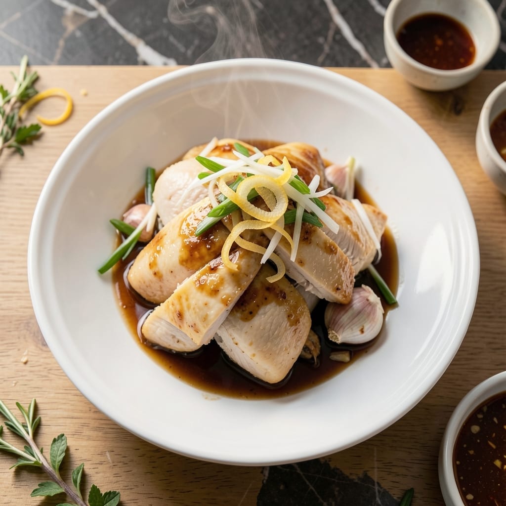 Steamed Chicken Recipe: Moist and Tender With Aromatic Ginger