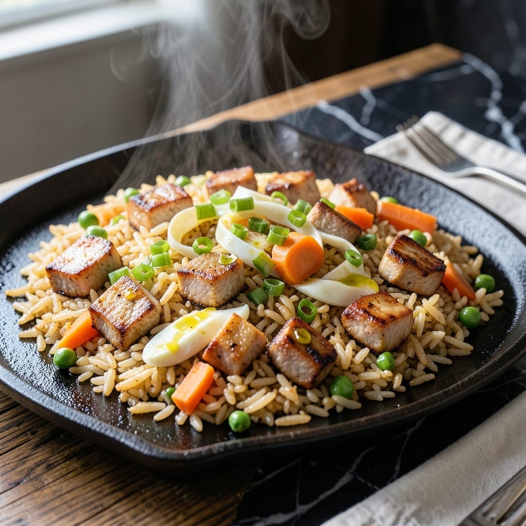 Pork Fried Rice Recipe on Blackstone Griddle: Smoky Char and Wok-Free Perfection Pork Fried Rice Recipe on Blackstone Griddle: Smoky Char and Wok-Free Perfection